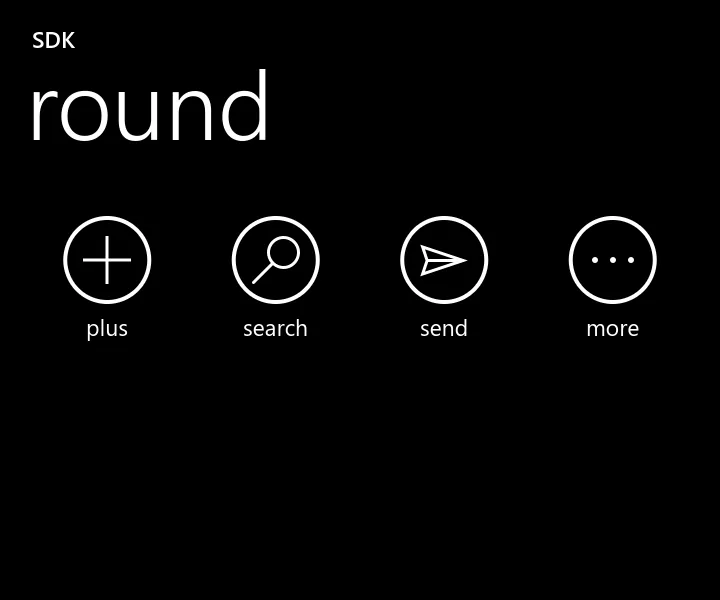 round rendered in Metro